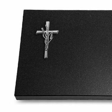 Metallornament "Aluminium Kreuz mit Ähren"