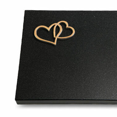 Metallornament "Bronze Herzen"