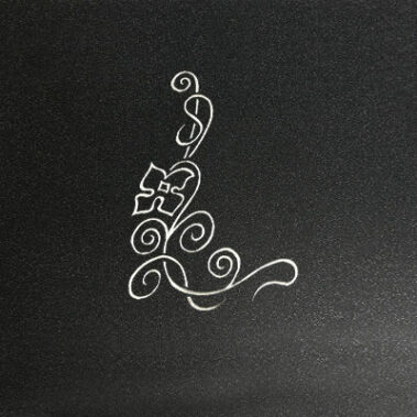 Sandstrahl-Ornament "Blume 2"