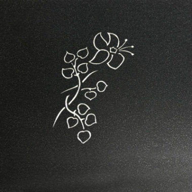 Sandstrahl-Ornament "Blume 3"