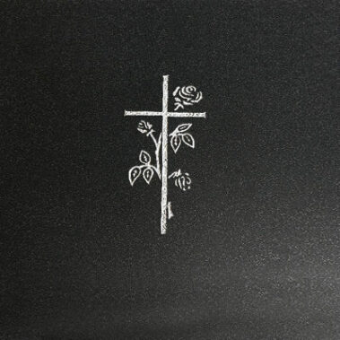 Sandstrahl-Ornament "Kreuz 2"