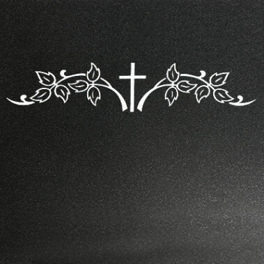 Sandstrahl-Ornament "Kreuz 5"