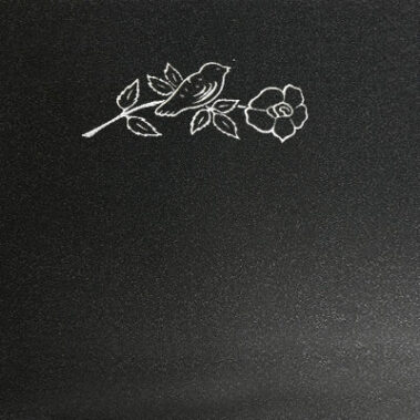 Sandstrahl-Ornament "Rose 1"