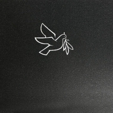 Sandstrahl-Ornament "Taube 1"