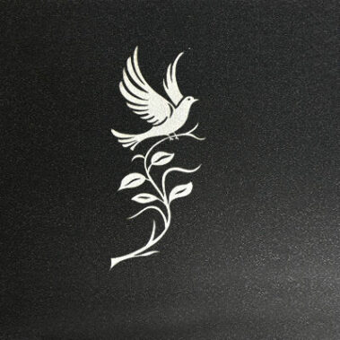 Sandstrahl-Ornament "Taube 3"