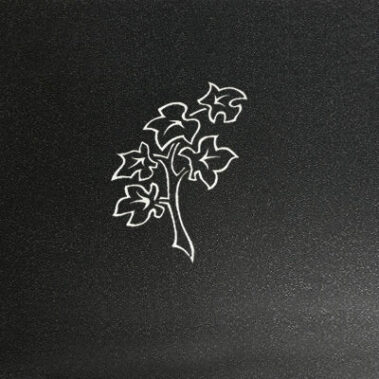 Sandstrahl-Ornament "Zweig 2"