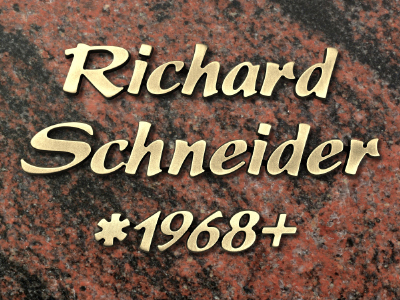 Metallinschriften "MB3"